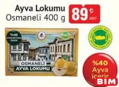 OSMANELİ AYVA LOKUMU 400 G OSMANELİ AYVA LOKUMU 400 G
